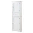Armadietto da bagno alto 170 cm con cassetto e ripiano regolabile