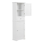 Armadietto da bagno alto 170 cm con cassetto e ripiano regolabile
