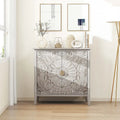 Mobiletto Grigio Chiaro con Ripiani Regolabili, 80 x 38 cm