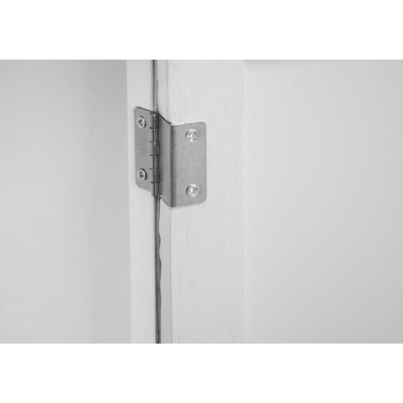 Mobiletto Grigio Chiaro con Ripiani Regolabili, 80 x 38 cm