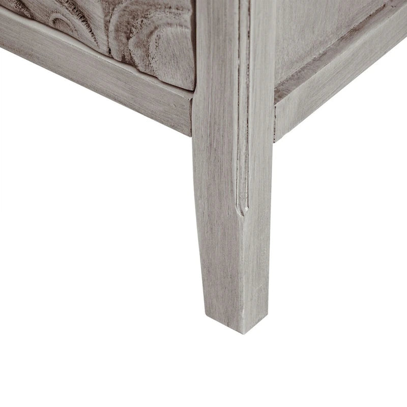 Mobiletto Grigio Chiaro con Ripiani Regolabili, 80 x 38 cm