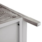 Mobiletto Grigio Chiaro con Ripiani Regolabili, 80 x 38 cm
