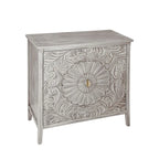 Mobiletto Grigio Chiaro con Ripiani Regolabili, 80 x 38 cm