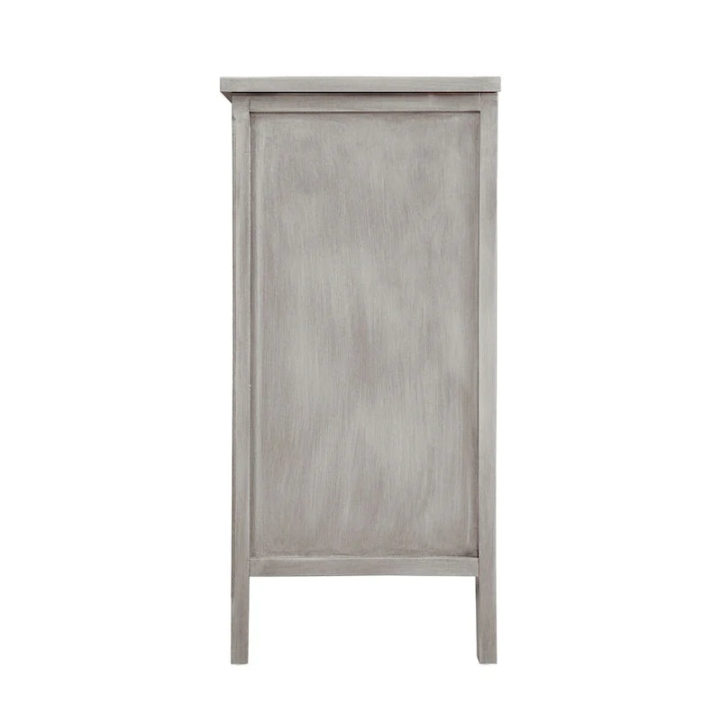 Mobiletto Grigio Chiaro con Ripiani Regolabili, 80 x 38 cm