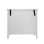 Mobiletto Grigio Chiaro con Ripiani Regolabili, 80 x 38 cm