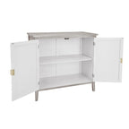Mobiletto Grigio Chiaro con Ripiani Regolabili, 80 x 38 cm