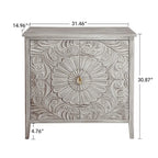 Mobiletto Grigio Chiaro con Ripiani Regolabili, 80 x 38 cm