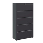 Seitlicher Stahlschrank mit 5 Schubladen und Schloss