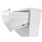 Seitlicher Stahlschrank mit 5 Schubladen und Schloss